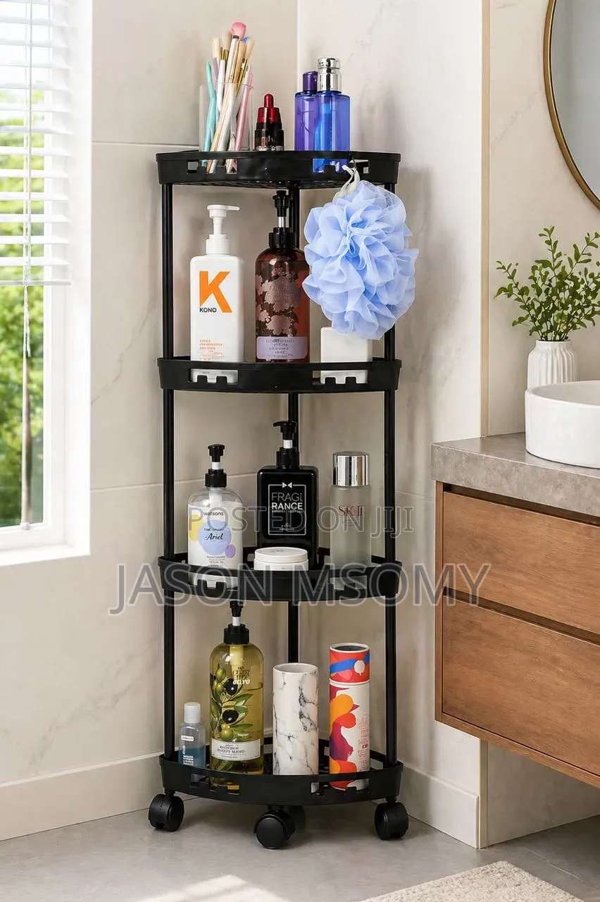 *# 4-Tier Conner Trolley Rack Organizer.