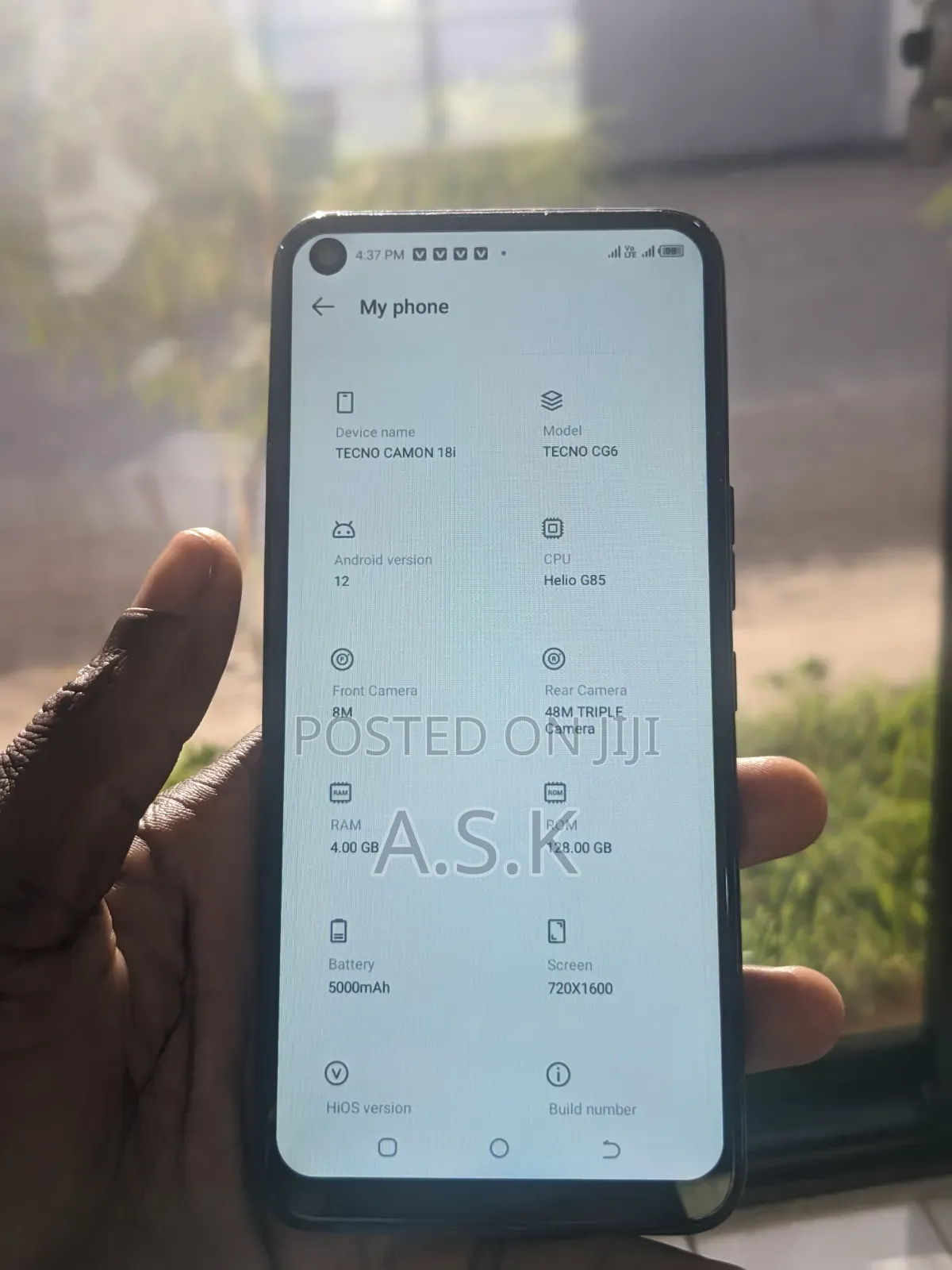 Tecno Camon 18i 128 GB Blue