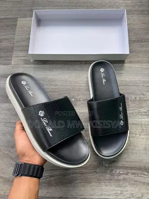 Loro Piana Leather Slides
