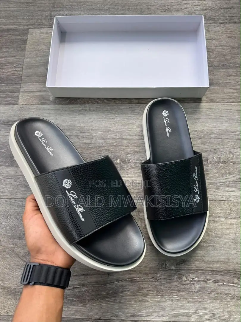 Loro Piana Leather Slides