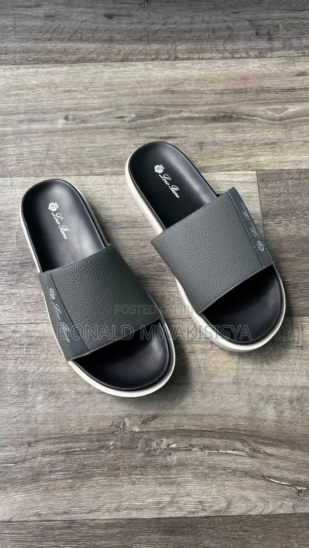 Loro Piana Leather Slides