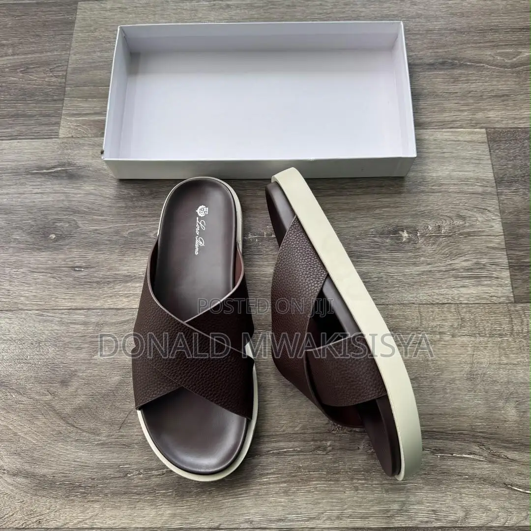 Loro Piana Leather Slides