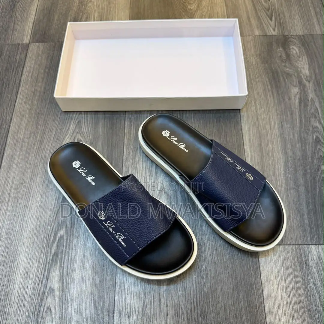 Loro Piana Leather Slides