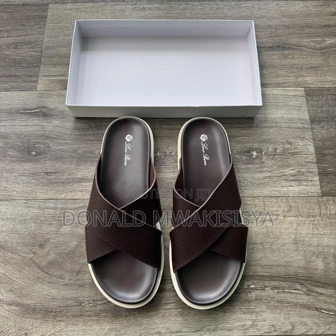 Loro Piana Leather Slides