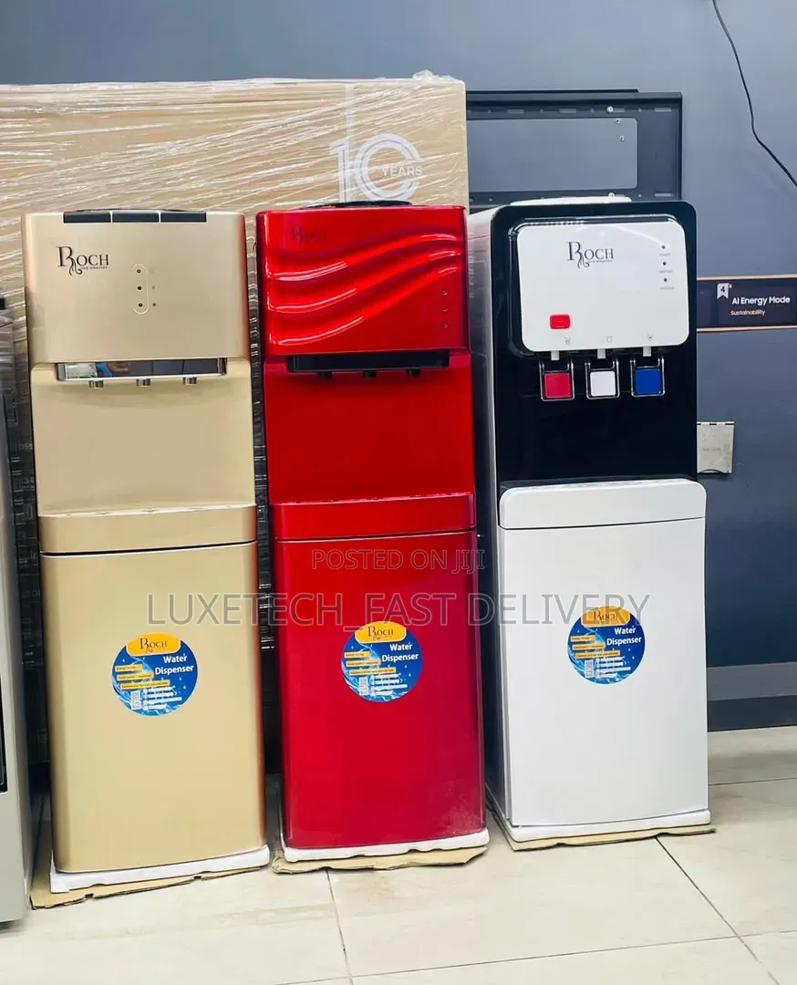 Roch Water Dispenser 3 Taps Hot,Cold and Normal Water (Red)