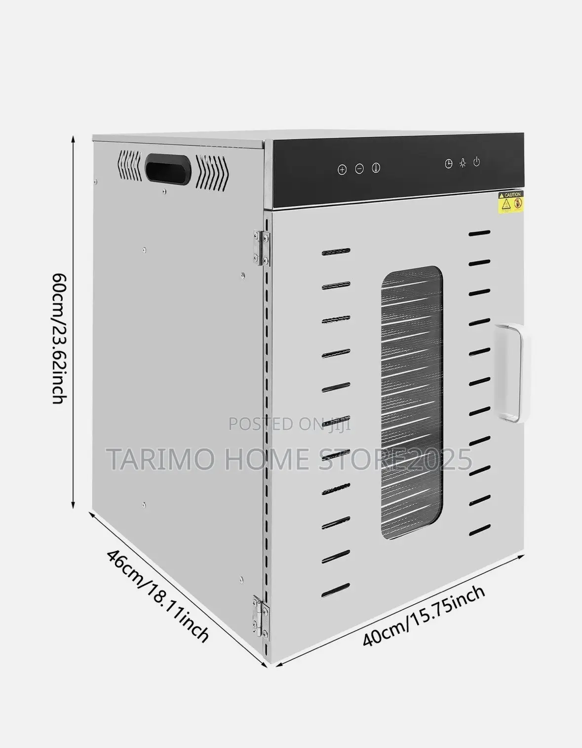 20-Tray Food Dryer Food Dehydrator Machine Stainless Steel Food