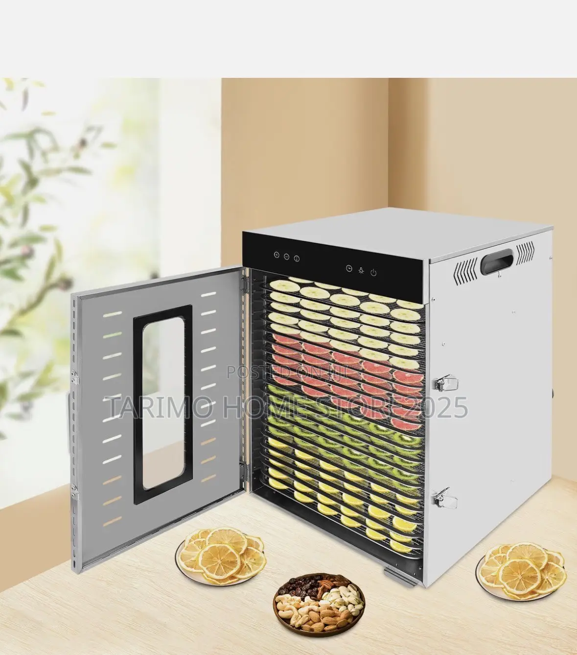 20-Tray Food Dryer Food Dehydrator Machine Stainless Steel Food