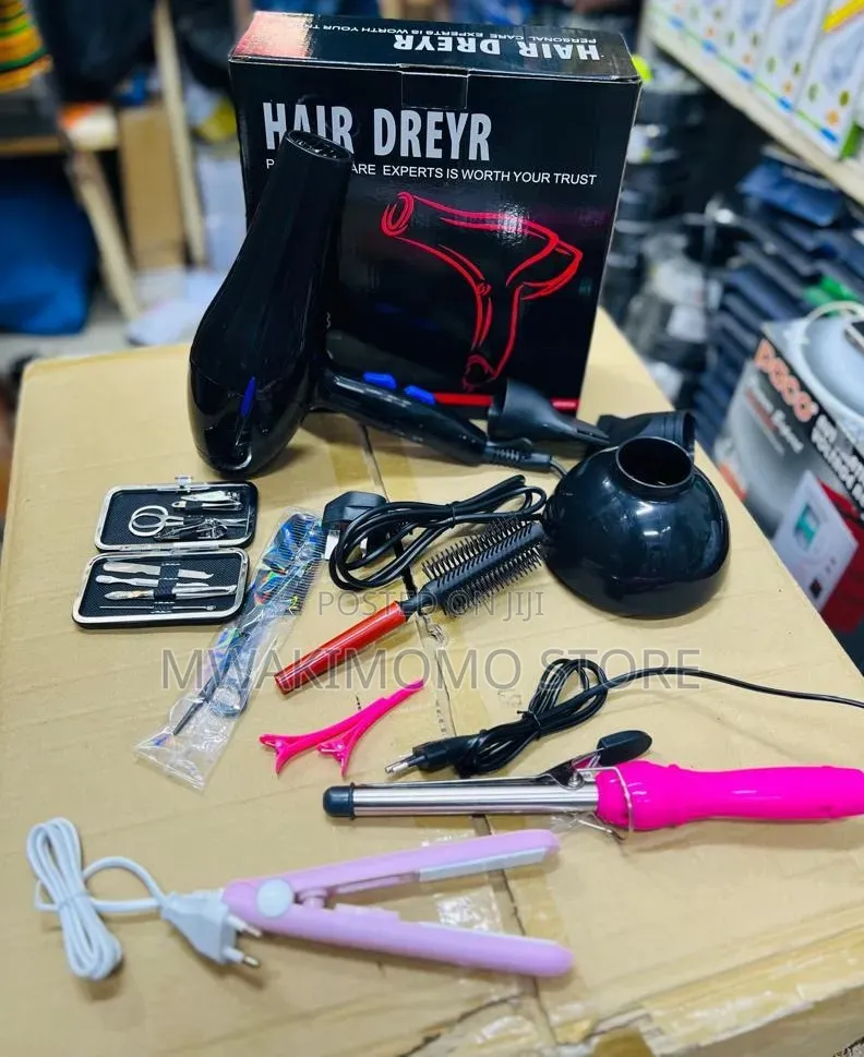 Comprehensive All-in-One Personal Hair Styling Kit
