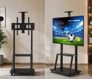 Mobile TV Trolley / Cart / Floor Stand With Lock Wheels (32-75 Inches)