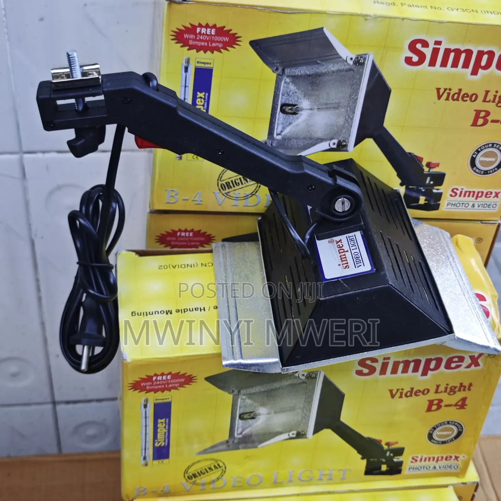 Simpex B-4 Tungsten Video Light