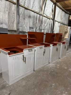 Kitchen Cabinet Color White and Brown