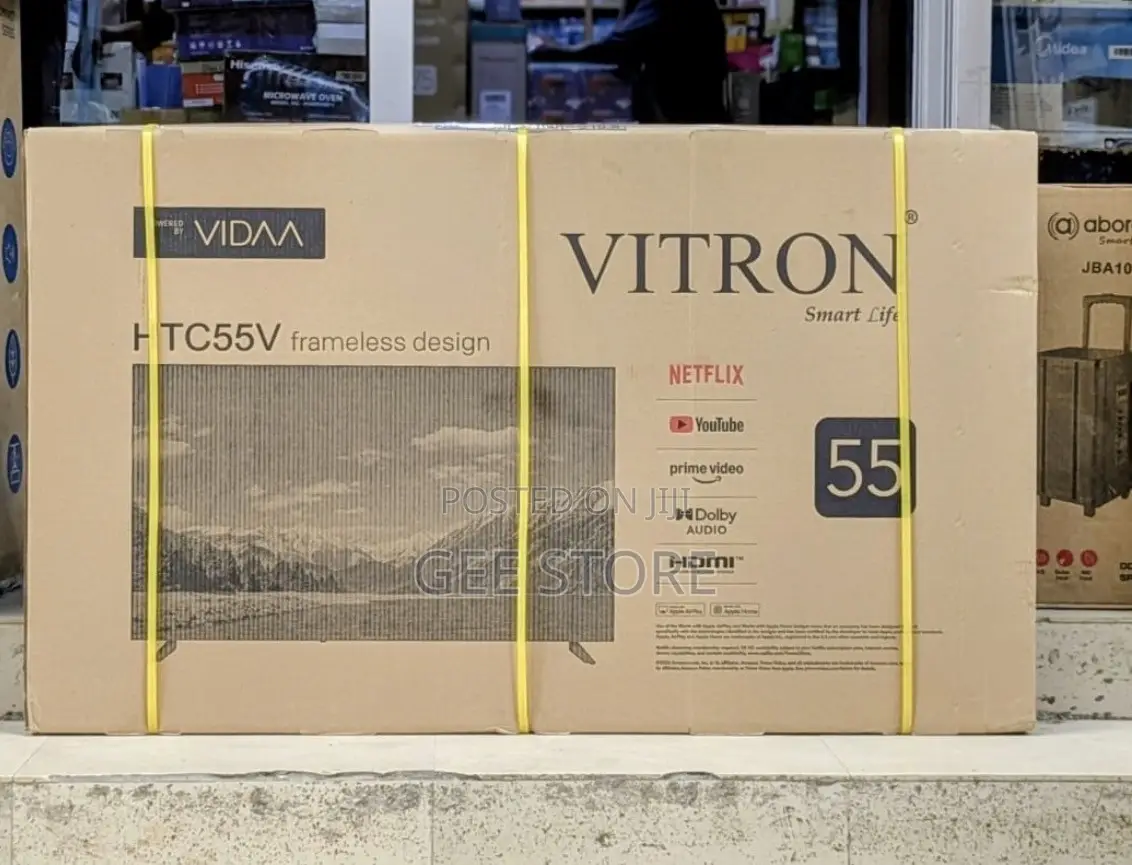 Vitron 55-Inch UHD Smart Frameless TV (Model HTC55V
