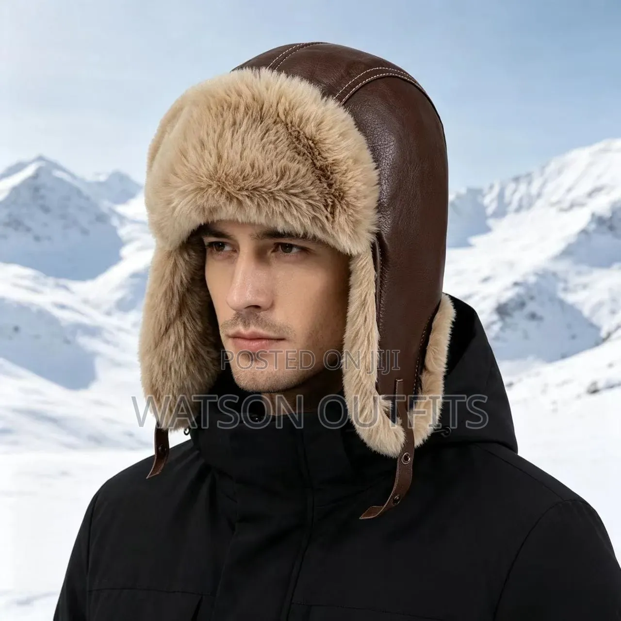 Trapper Hats Materials Original and New Cotton and Leather