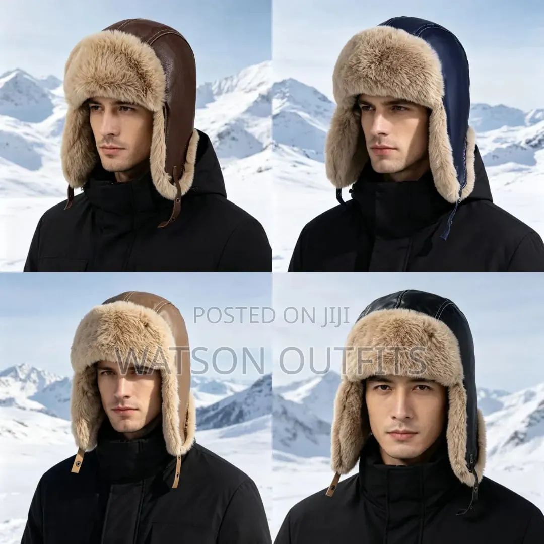 Trapper Hats Materials Original and New Cotton and Leather