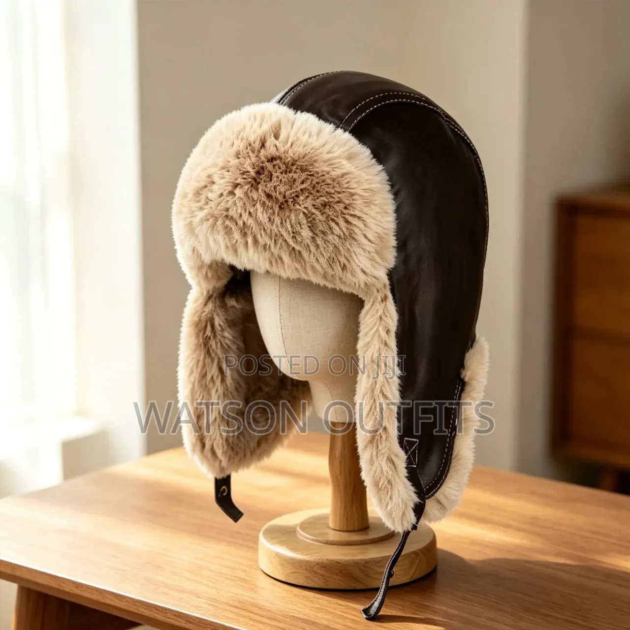 Trapper Hats Materials Original and New Cotton and Leather