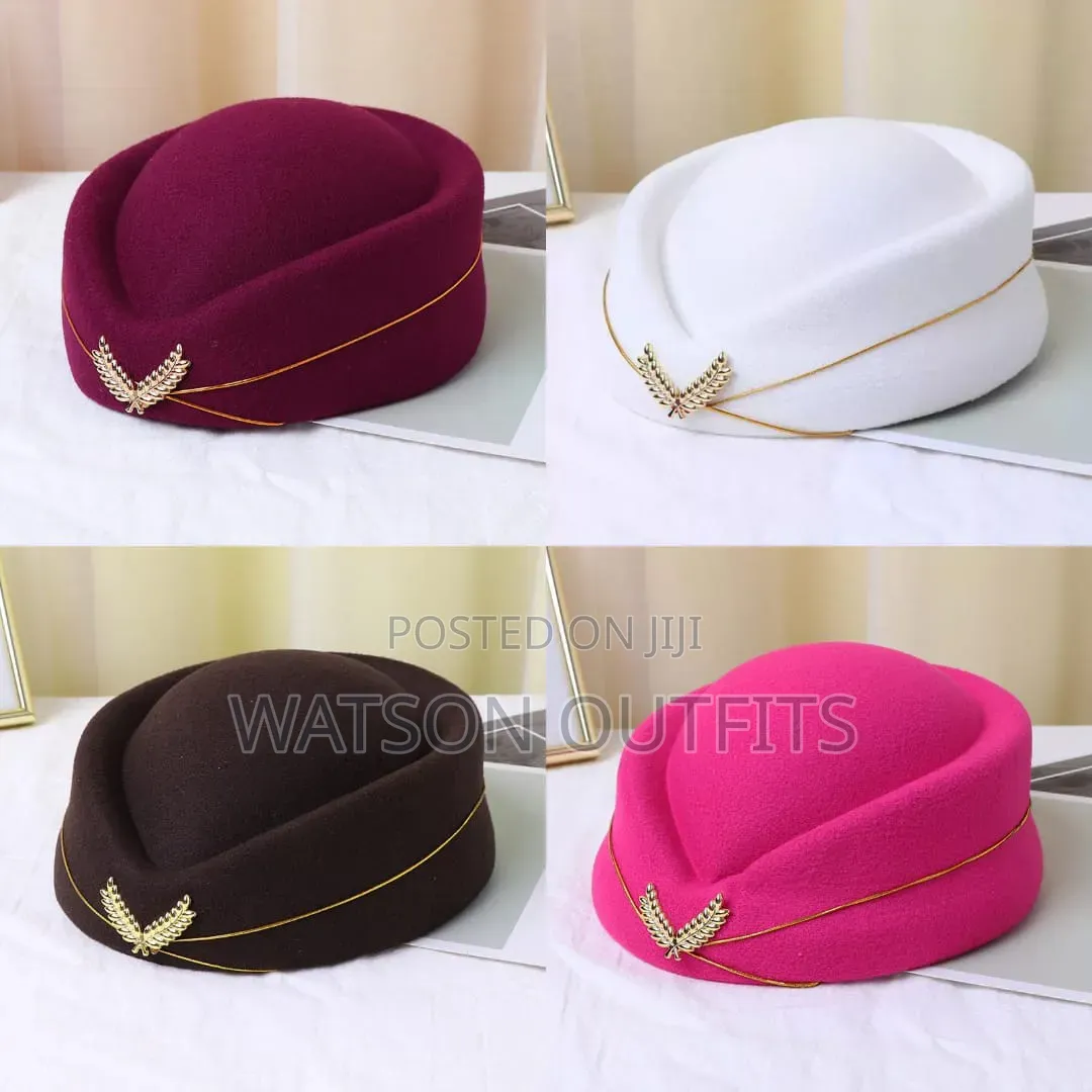 Women's Air Hostess Hats Materials Very Quality and Smart