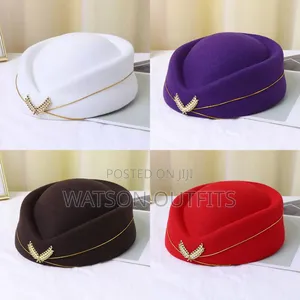 Women's Air Hostess Hats Materials Very Quality and Smart