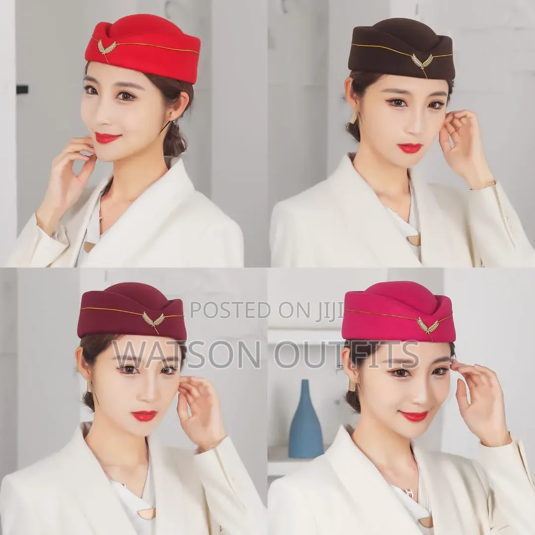 Women's Air Hostess Hats Materials Very Quality and Smart