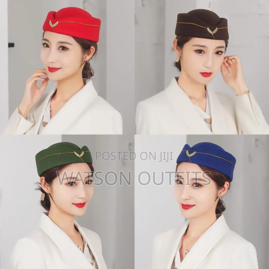 Women's Air Hostess Hats Materials Very Quality and Smart