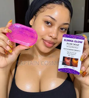 Elinna Glow Acne Soap – Glutathione Formula | Tea Tree Oil