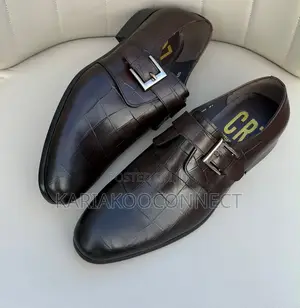 CR7 Monk Strap Leather Shoes