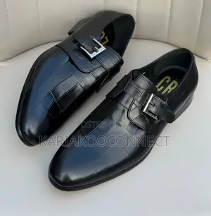 CR7 Monk Strap Leather Shoes