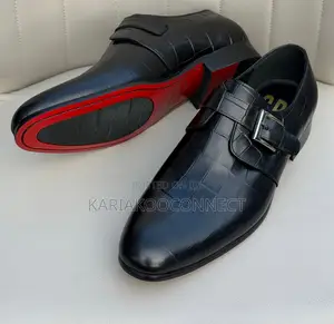 CR7 Monk Strap Leather Shoes