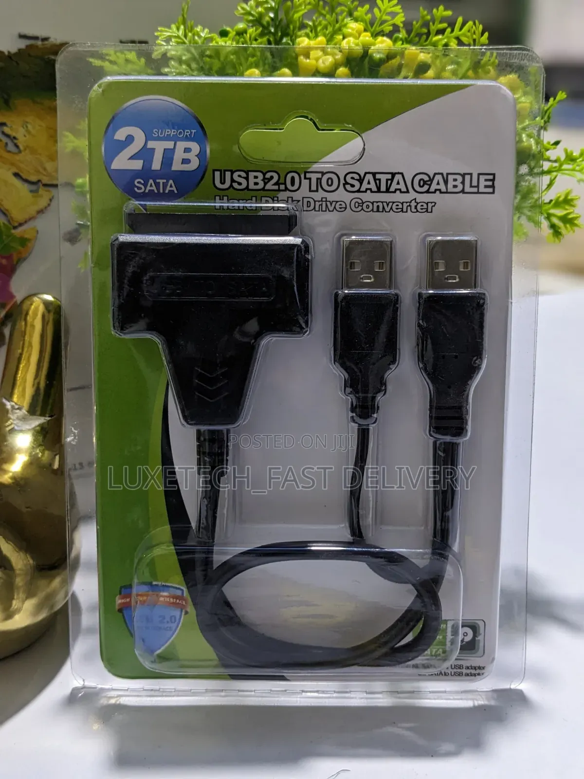 USB 2.0 to SATA Cable Adapter – Connect 2.5" HDD/SSD to Computer