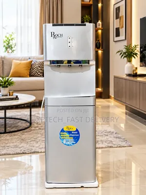 Roch Water Dispenser 3 Taps Top-Loaded (Silver Colour)