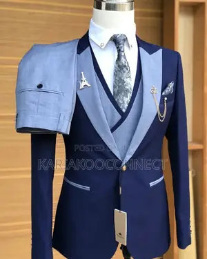 St Vincent Navy Two-Tone 3pc Suit