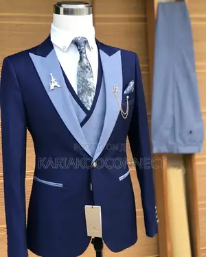 St Vincent Navy Two-Tone 3pc Suit