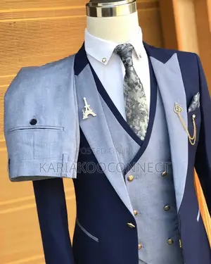 St Vincent Navy Two-Tone 3pc Suit
