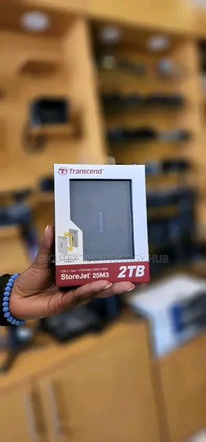Transcend 2TB External Hard Drive – Portable USB Storage