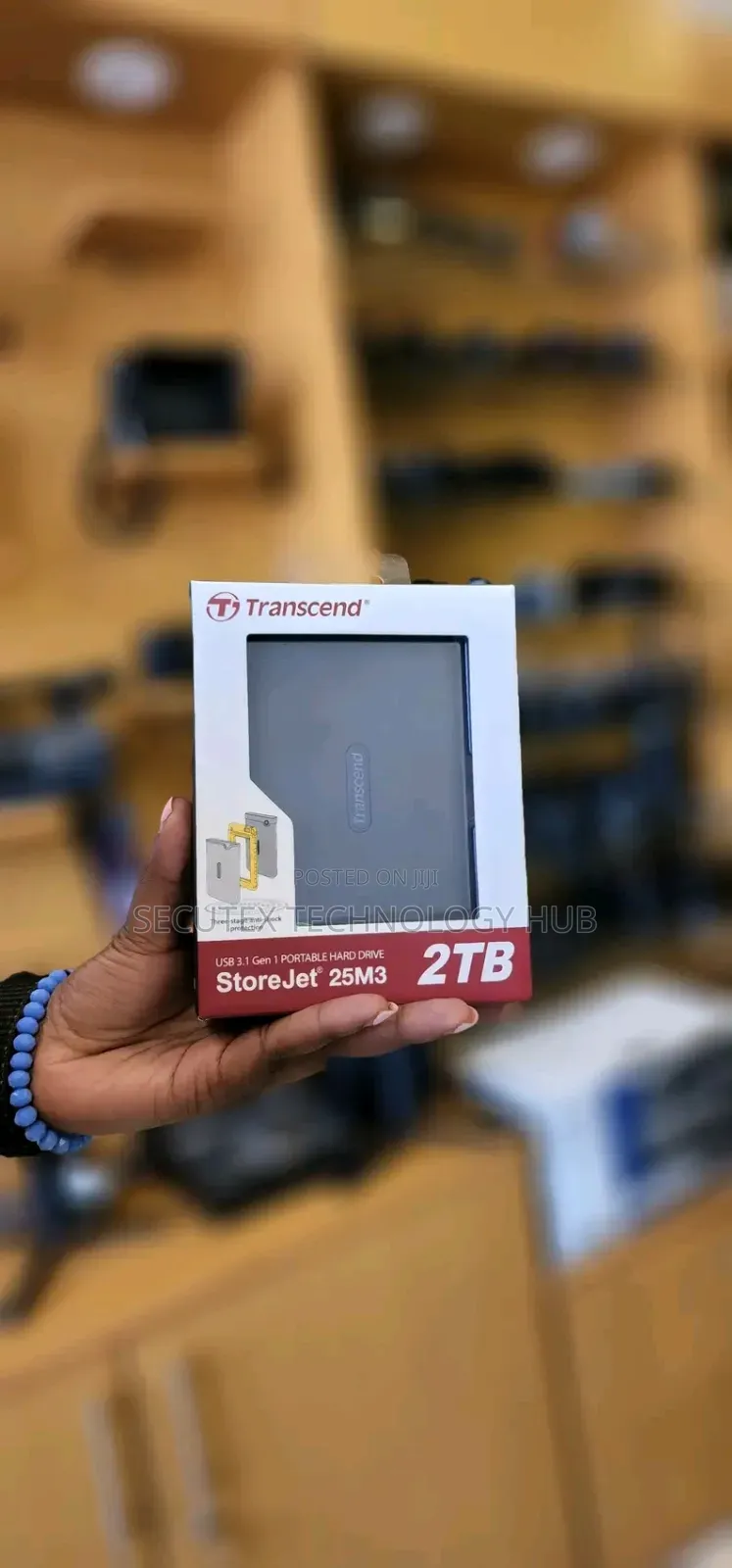 Transcend 2TB External Hard Drive – Portable USB Storage