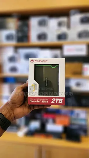 Transcend 2TB External Hard Drive – Portable USB Storage