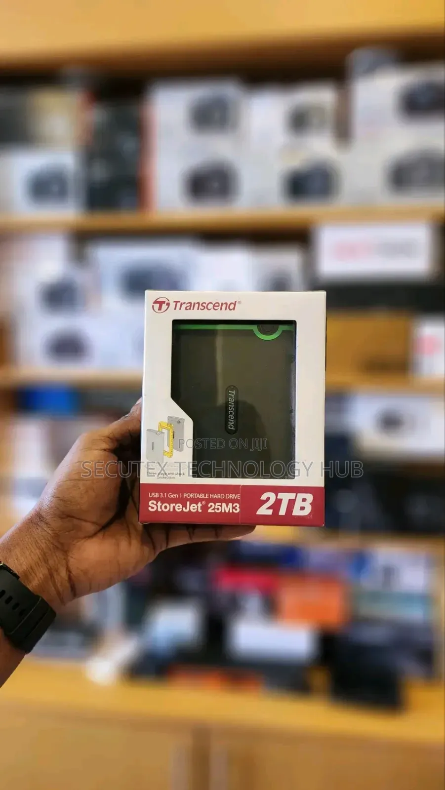 Transcend 2TB External Hard Drive – Portable USB Storage