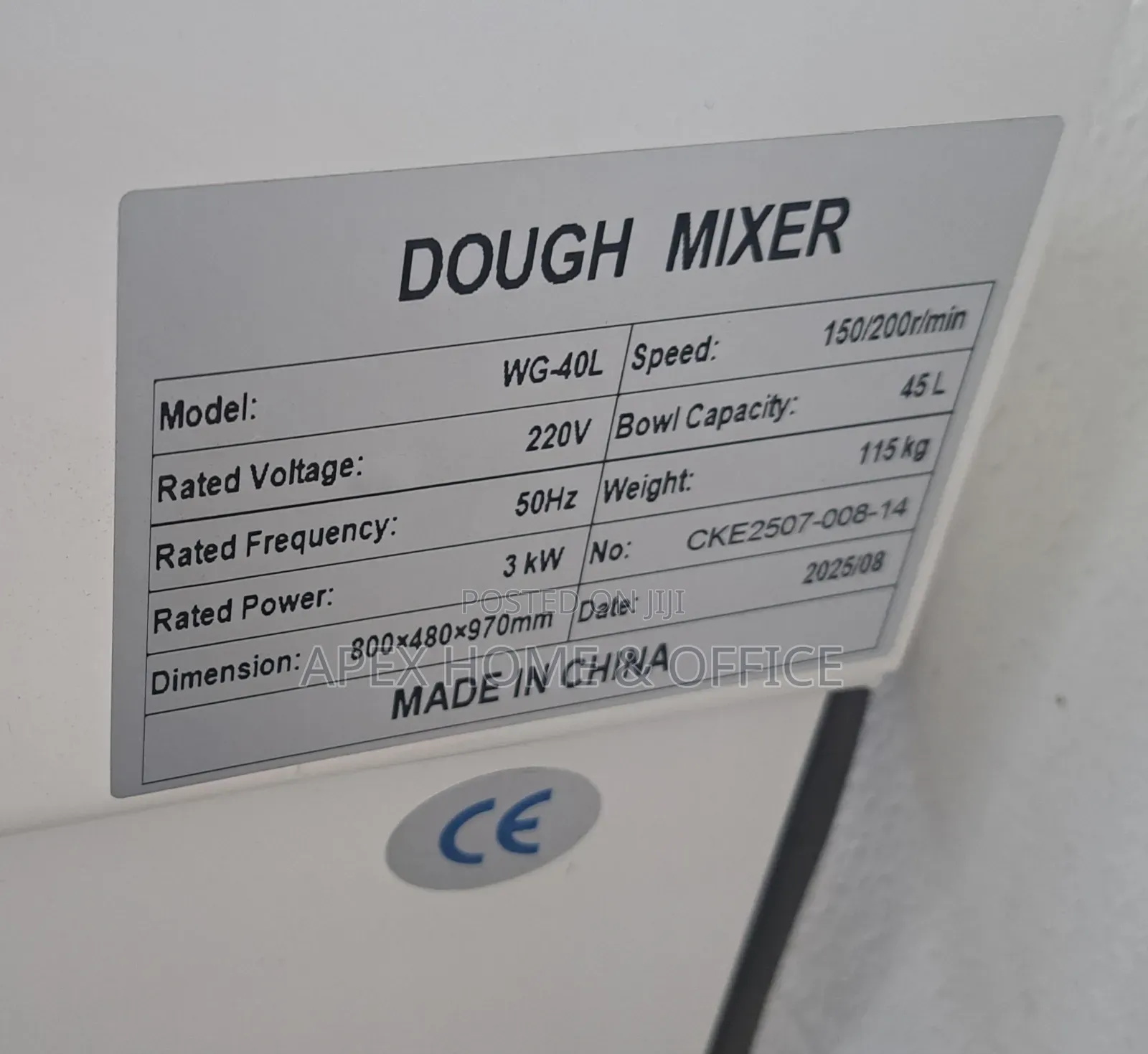 Dough Mixer 16kg