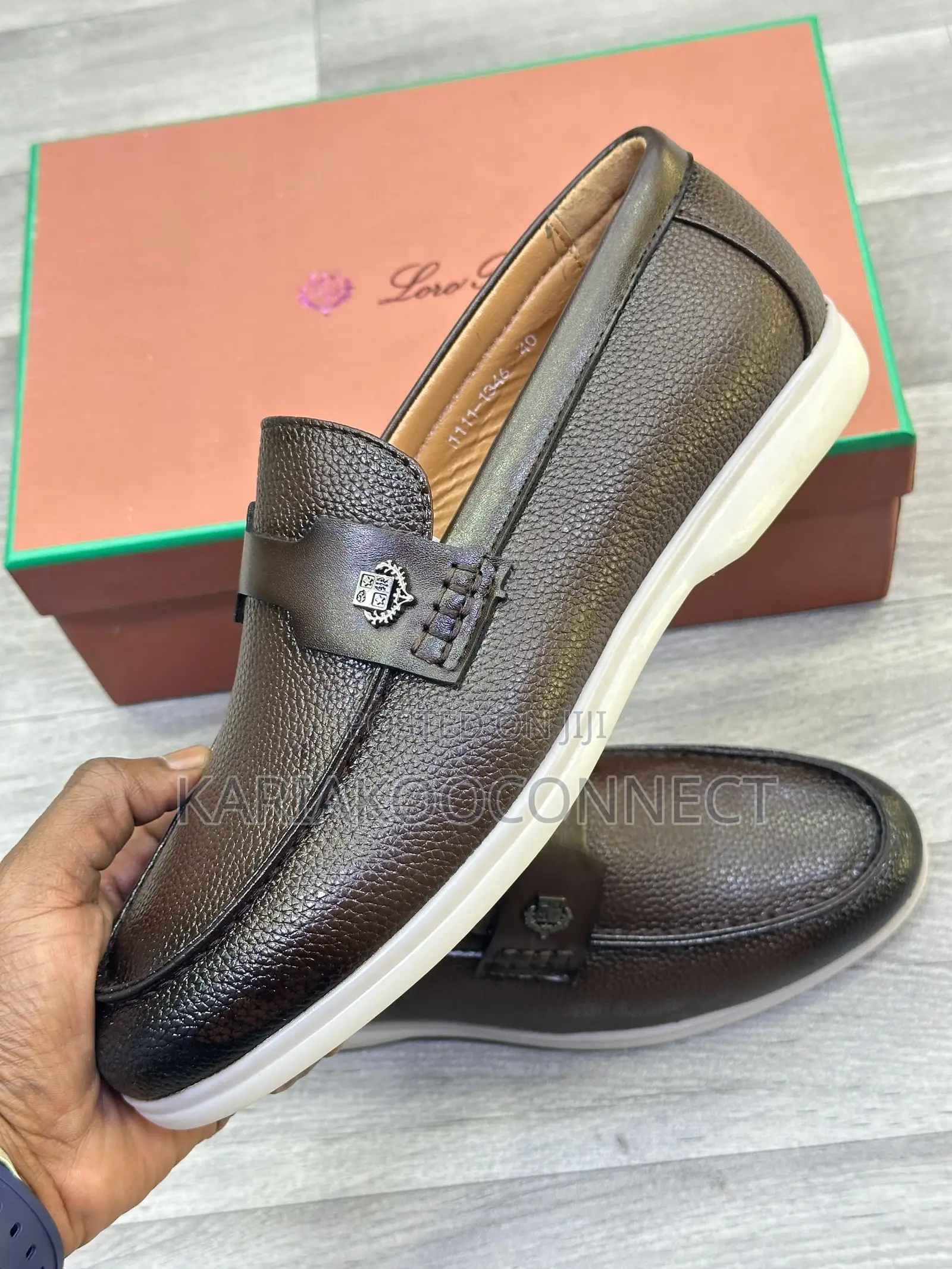 Loro Piana Leather Loafers