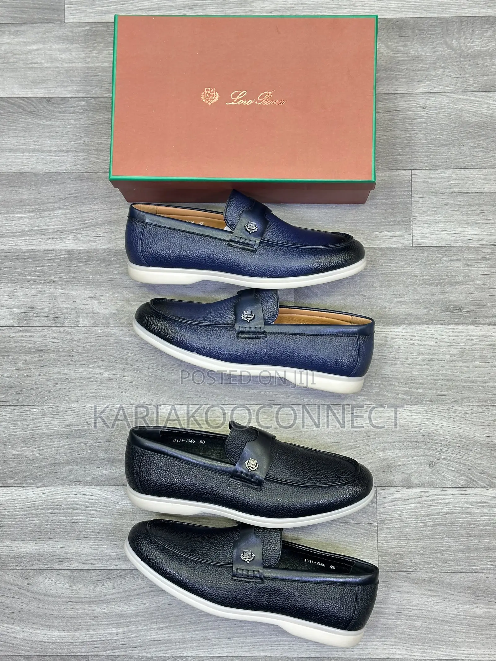 Loro Piana Leather Loafers