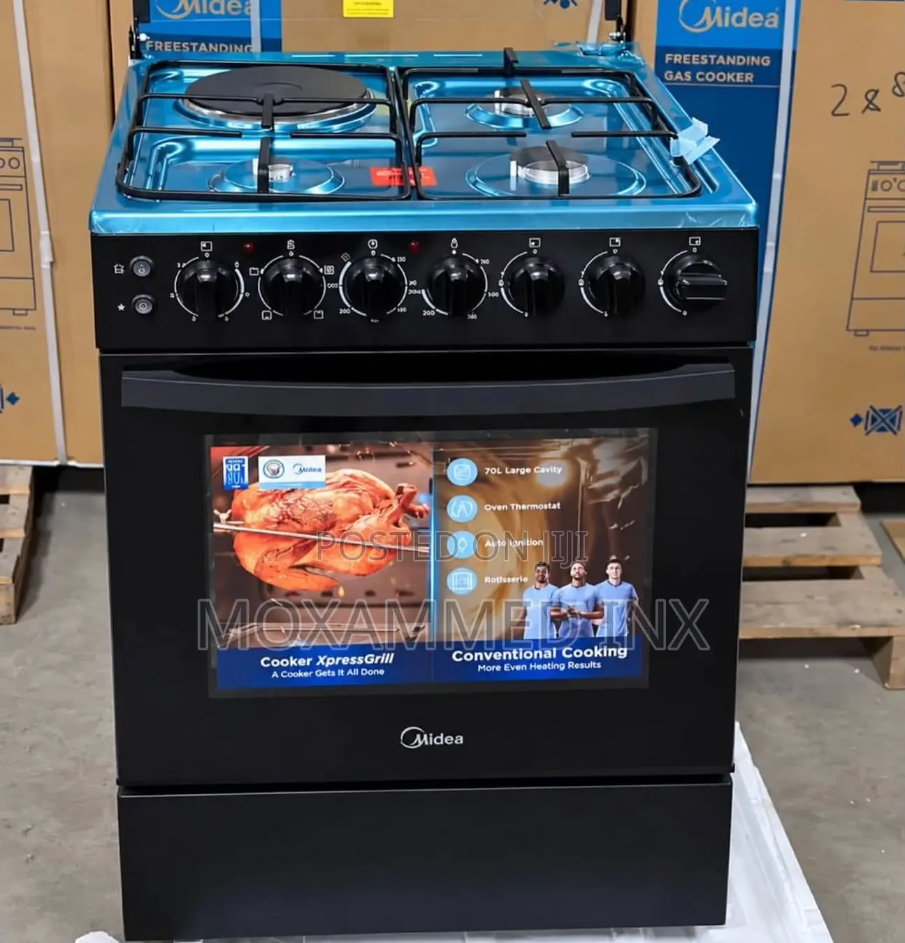 MIDEA STANDING COOKER 60*603G+E+OE2 Years warrantyFree Delivery (