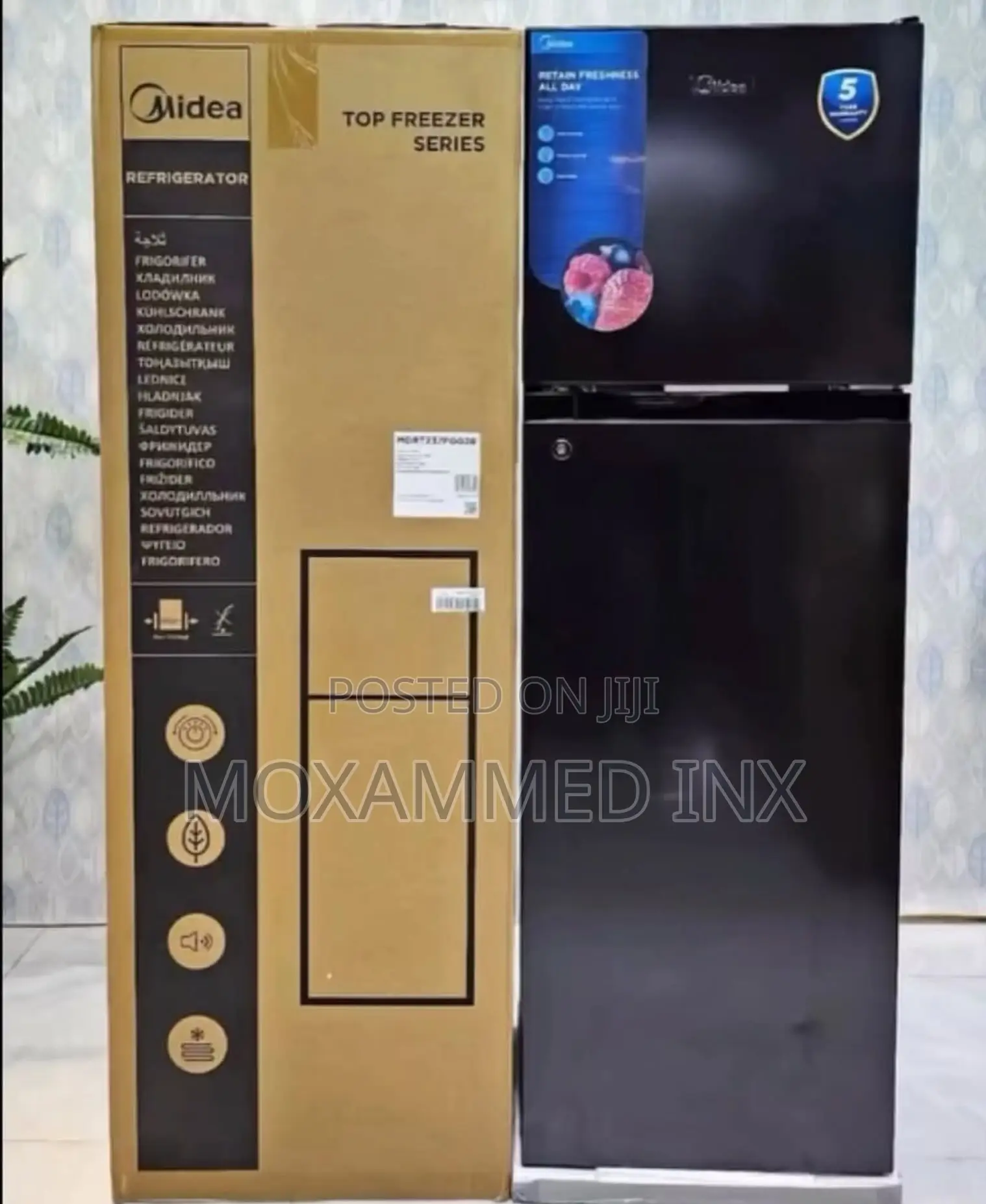 Midea Fridge 173L2 Years warrantyFree Delivery (Usafiri Ni Bure) In