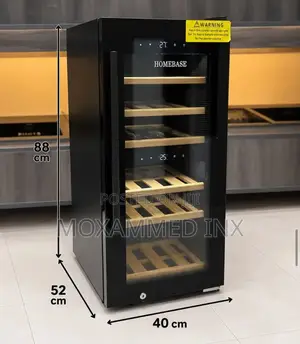 HOMEBASE WINE COOLERHB-24B.• FeaturesBlack Full Glass doorFree Stand