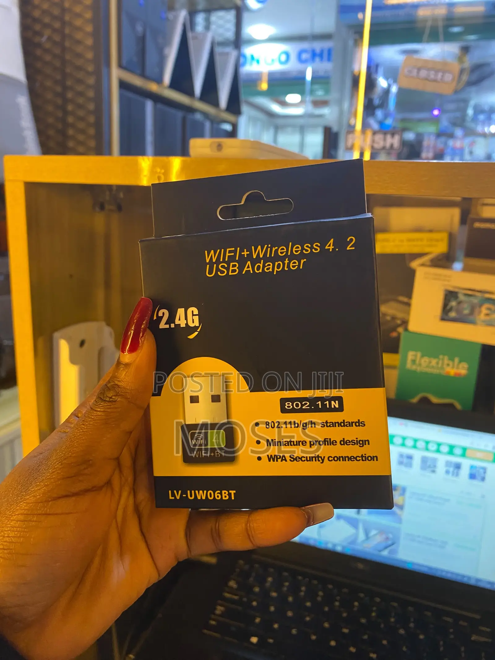 Wifi and Bluetooth USB Adapter