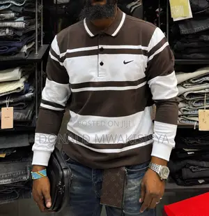 Men Long Sleeve Polo Sweater
