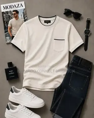Multi-Color Stripe Accent Polo Shirts