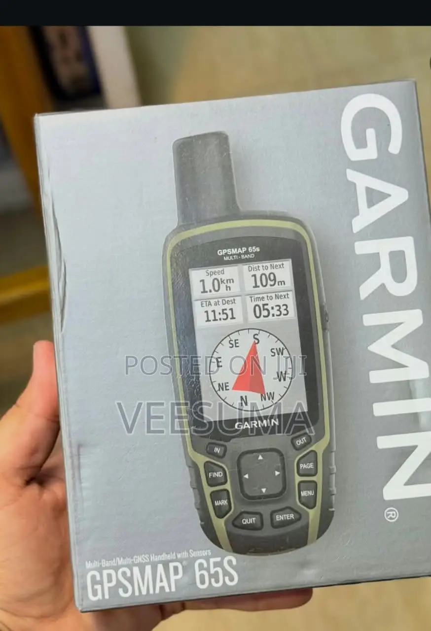 Garmin GPSMAP 65s Multi-Band / Multi-GNSS Handheld GPS With Sensors