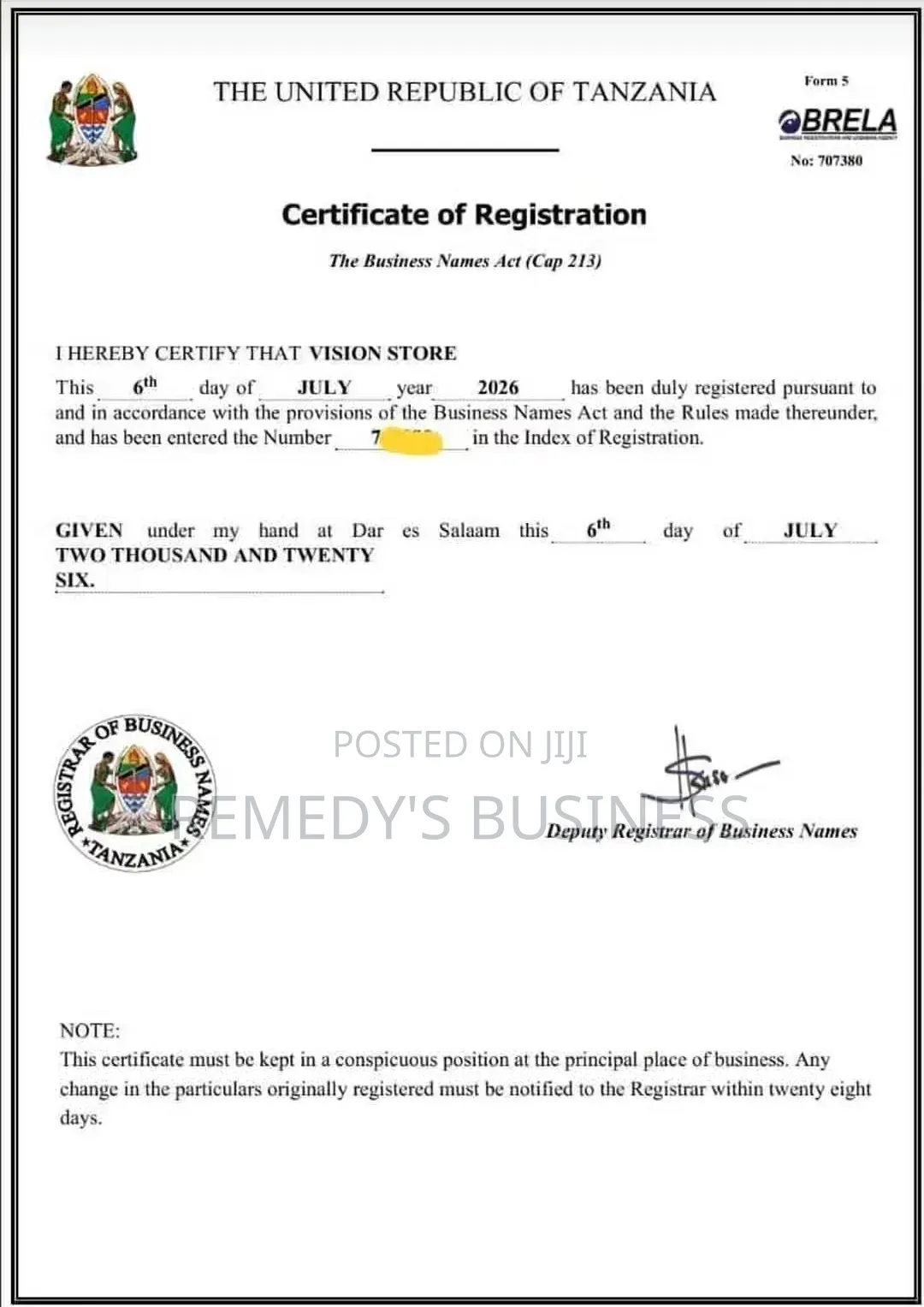 Registration Servicea