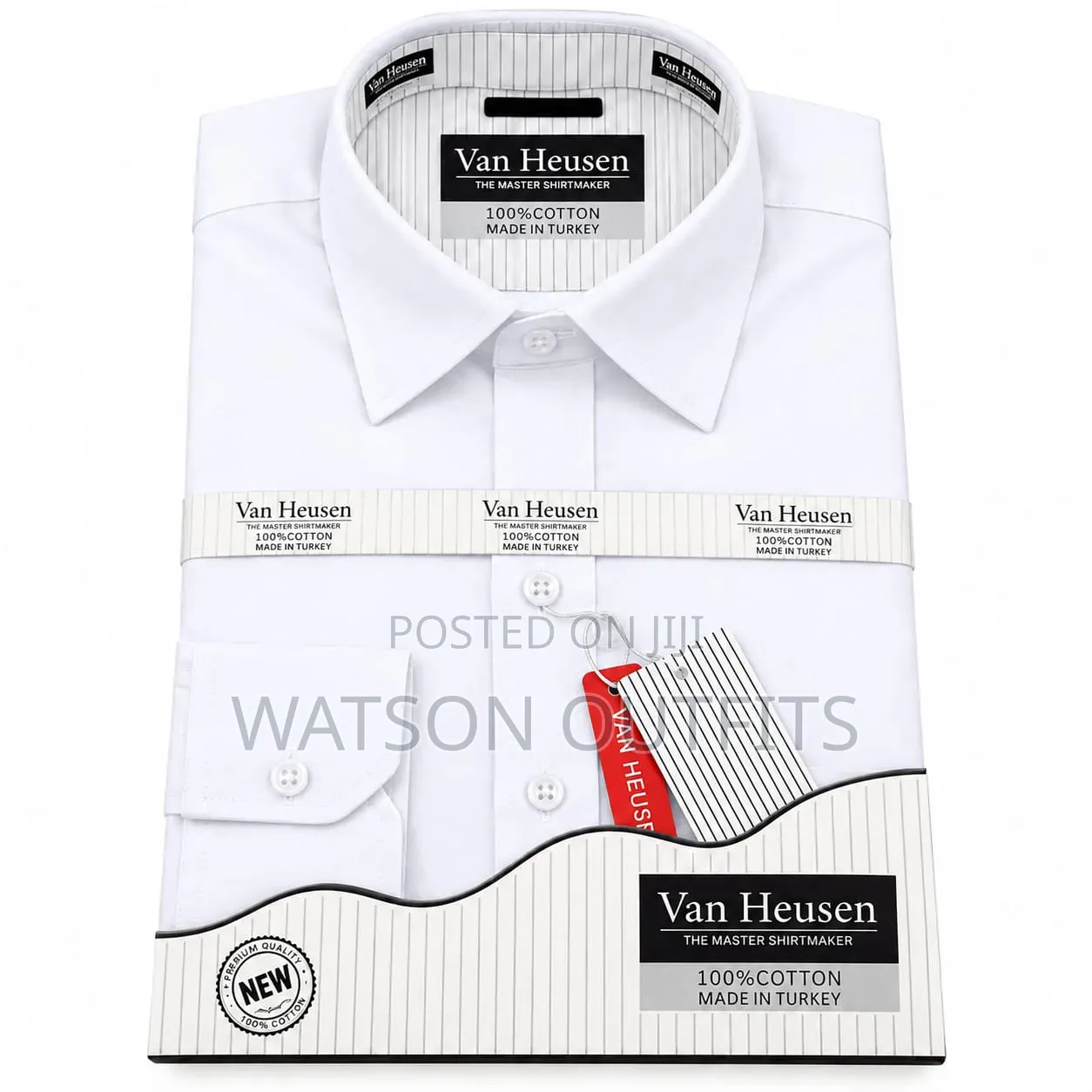 Men's New and Original Shirts 3 Colours Van Heusen Cotton 100%