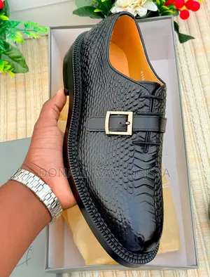 Men Croc Monk Strap Shoes