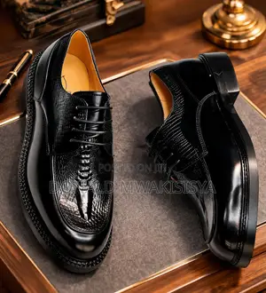 Men Croc Executive Derby